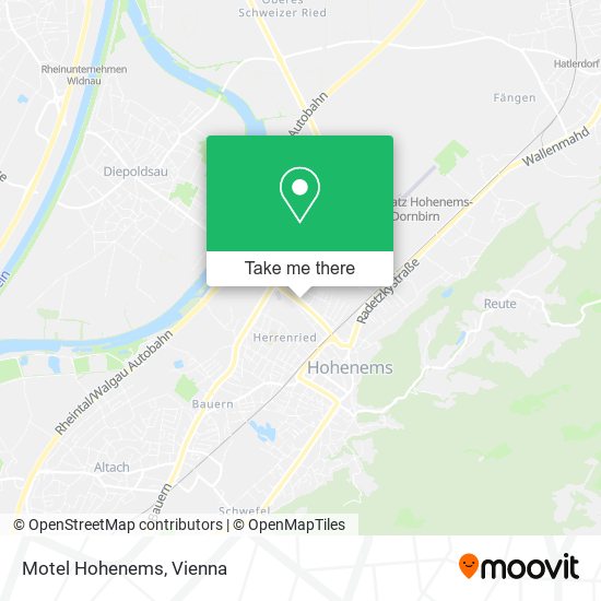 Motel Hohenems map