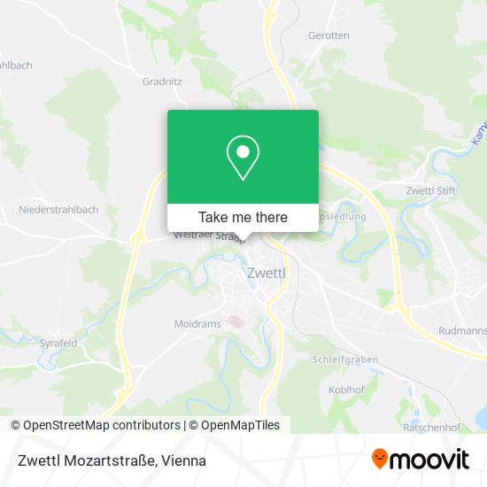 Zwettl Mozartstraße map