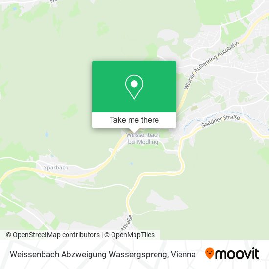 Weissenbach Abzweigung Wassergspreng map