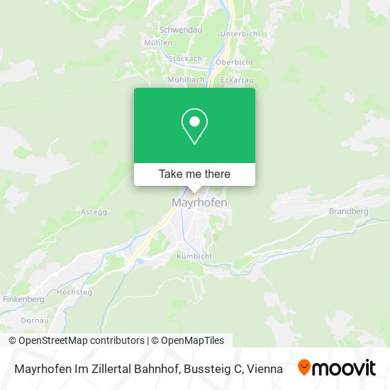 Mayrhofen Im Zillertal Bahnhof, Bussteig C map