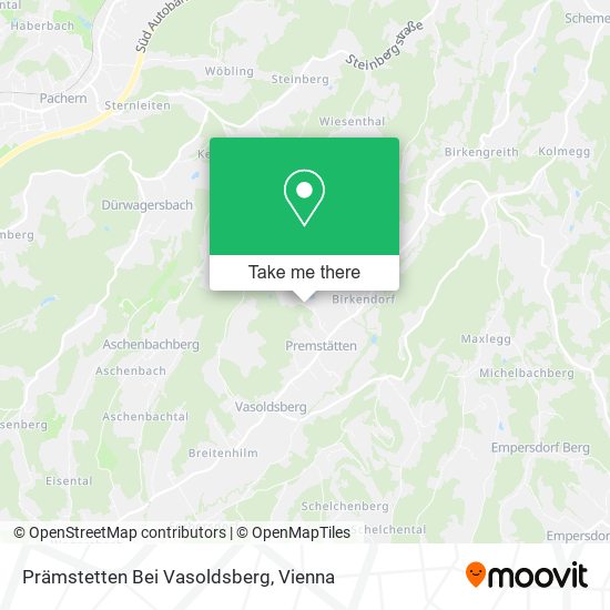 Prämstetten Bei Vasoldsberg map