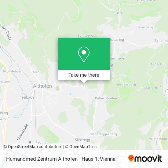 Humanomed Zentrum Althofen - Haus 1 map