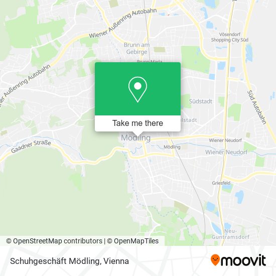 Schuhgeschäft Mödling map