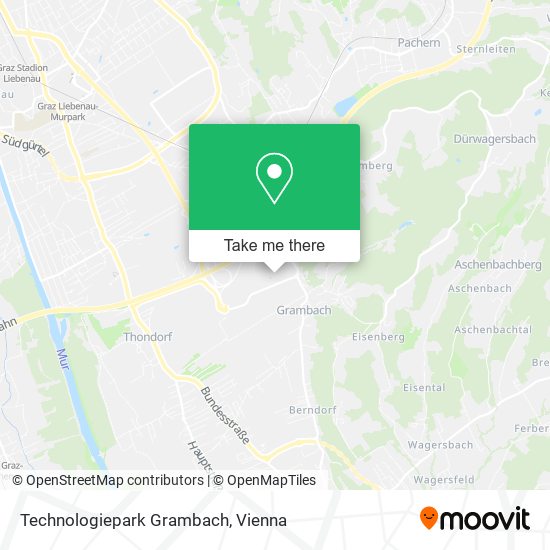 Technologiepark Grambach map