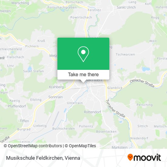 Musikschule Feldkirchen map