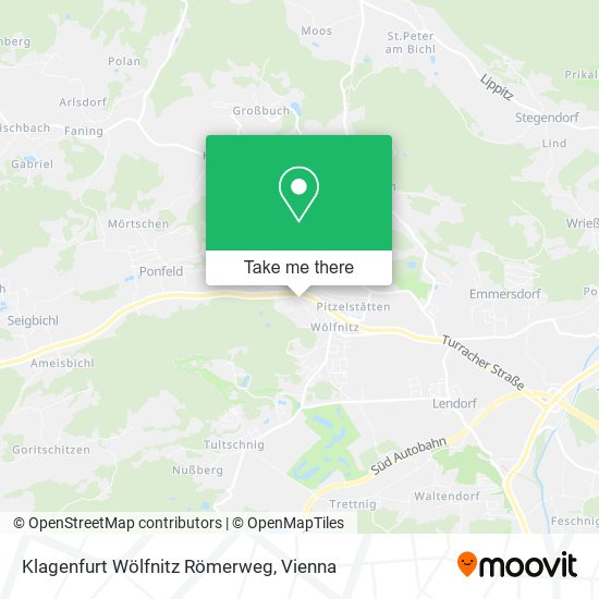 Klagenfurt Wölfnitz Römerweg map