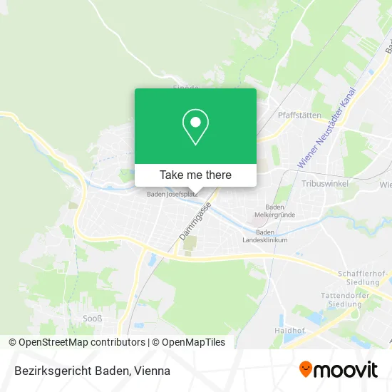 Bezirksgericht Baden map