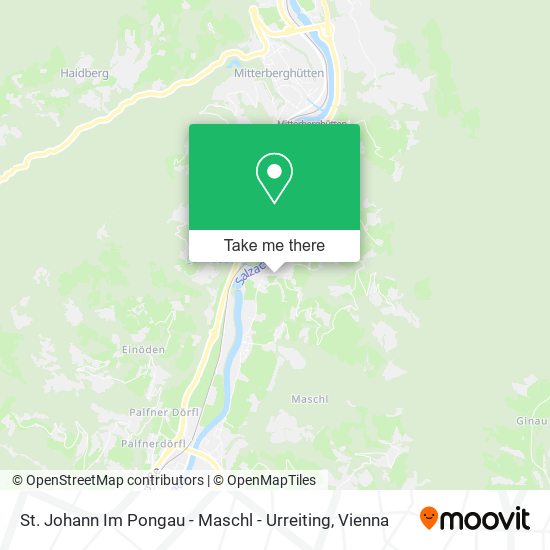 St. Johann Im Pongau - Maschl - Urreiting map