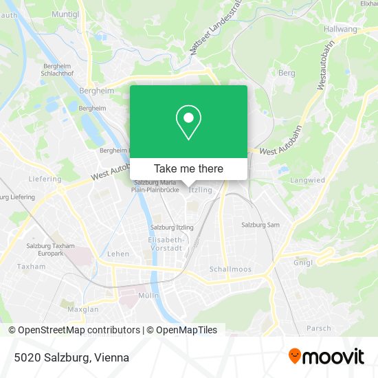 5020 Salzburg map