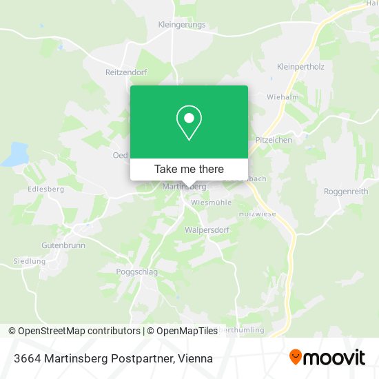 3664 Martinsberg Postpartner map