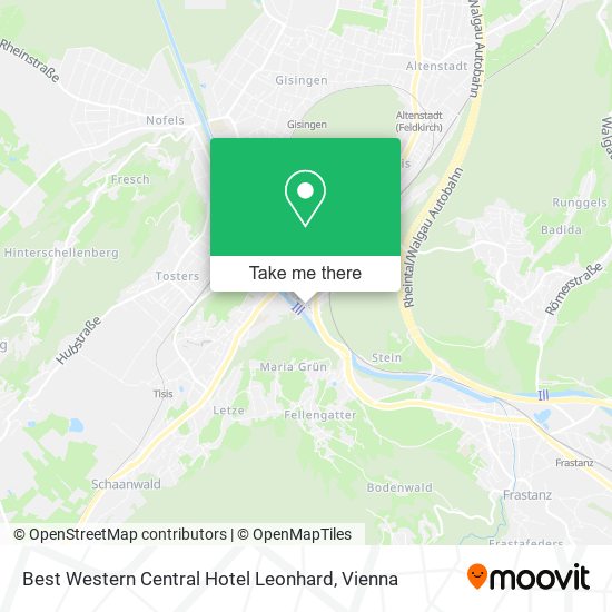 Best Western Central Hotel Leonhard map