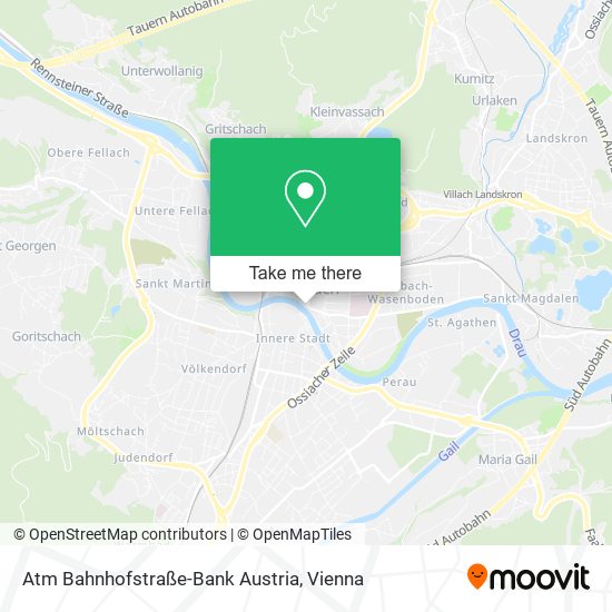 Atm Bahnhofstraße-Bank Austria map