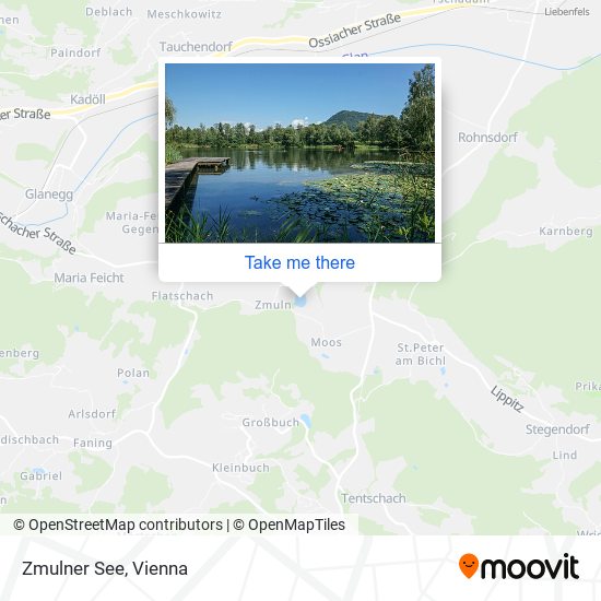 Zmulner See map