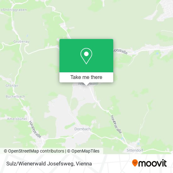 Sulz/Wienerwald Josefsweg map