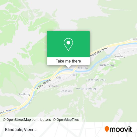 Blindäule map