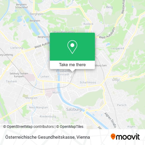 Österreichische Gesundheitskasse map