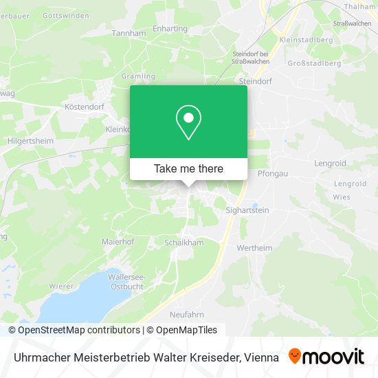 Uhrmacher Meisterbetrieb Walter Kreiseder map