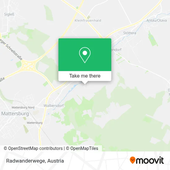 Radwanderwege map