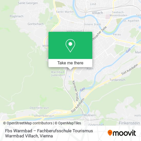 Fbs Warmbad – Fachberufsschule Tourismus Warmbad Villach map