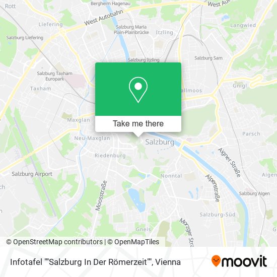 Infotafel ""Salzburg In Der Römerzeit"" map