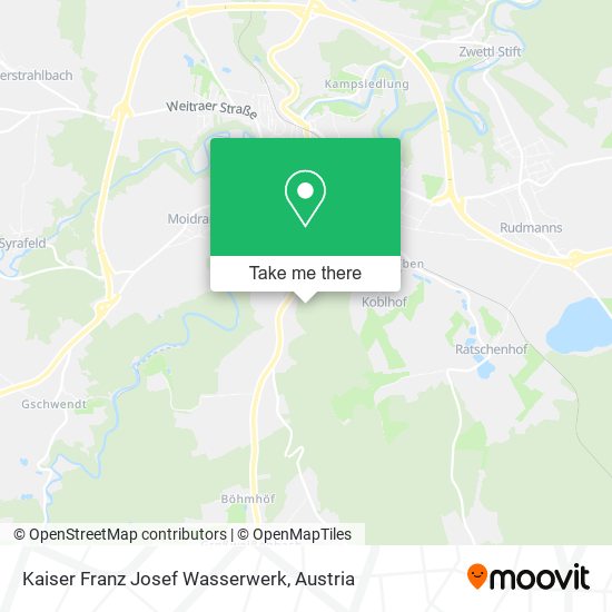 Kaiser Franz Josef Wasserwerk map