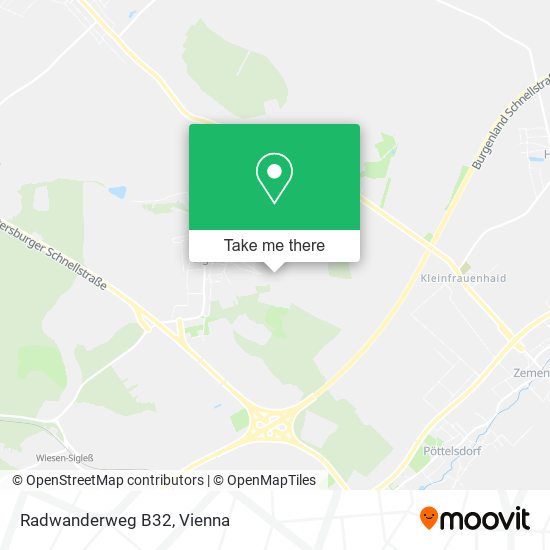 Radwanderweg B32 map