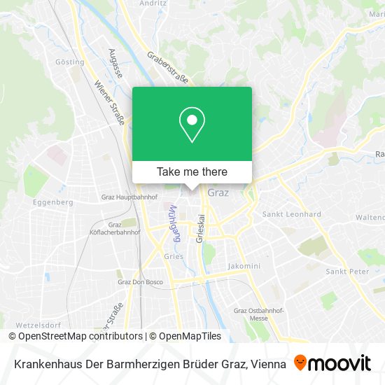 Krankenhaus Der Barmherzigen Brüder Graz map