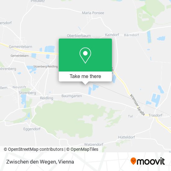 Zwischen den Wegen map