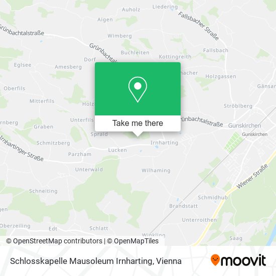 Schlosskapelle Mausoleum Irnharting map