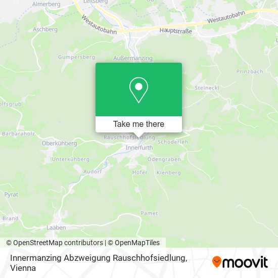 Innermanzing Abzweigung Rauschhofsiedlung map