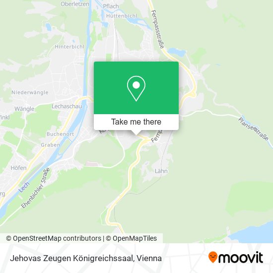 Jehovas Zeugen Königreichssaal map