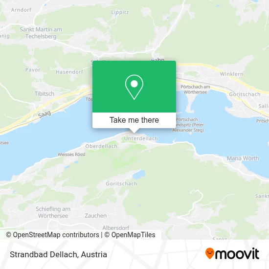 Strandbad Dellach map