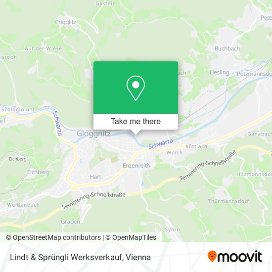 Lindt & Sprüngli Werksverkauf map