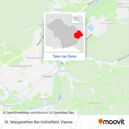 St. Margarethen Bei Knittelfeld map