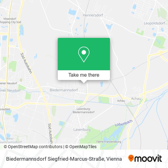 Biedermannsdorf Siegfried-Marcus-Straße map