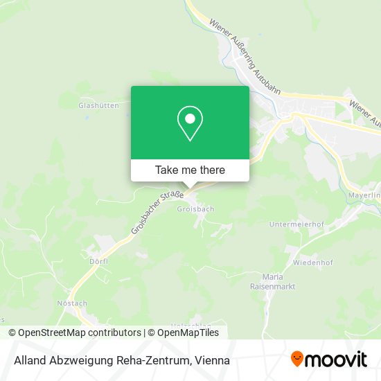 Alland Abzweigung Reha-Zentrum map