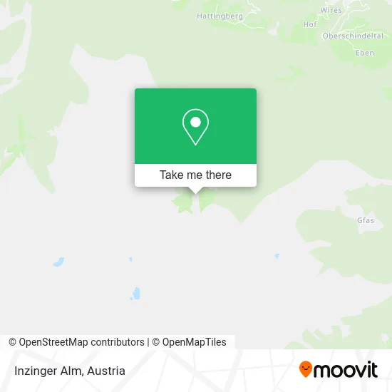 Inzinger Alm map