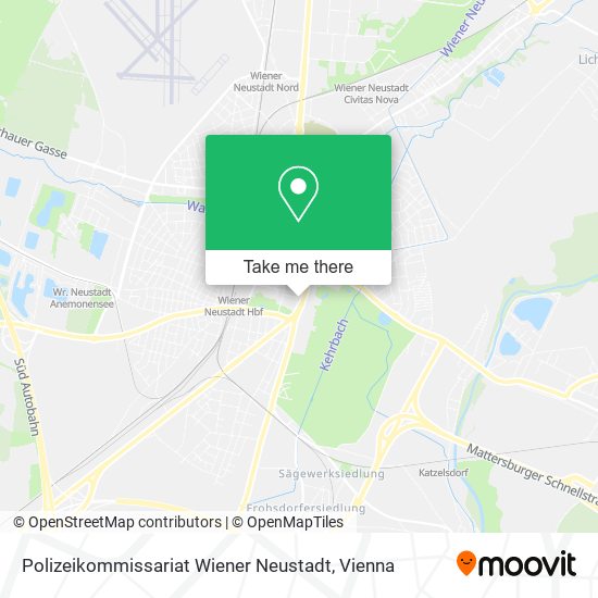 Polizeikommissariat Wiener Neustadt map