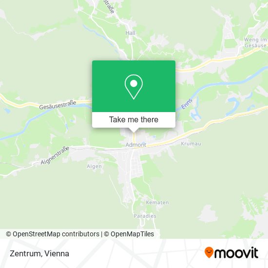 Zentrum map