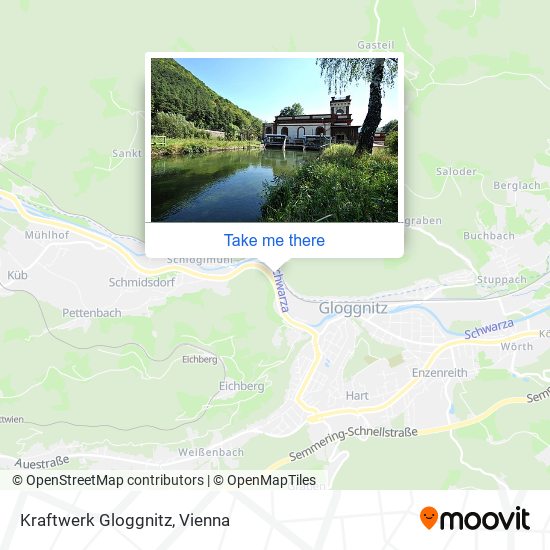 Kraftwerk Gloggnitz map
