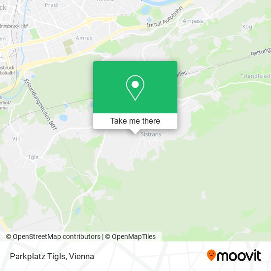 Parkplatz Tigls map