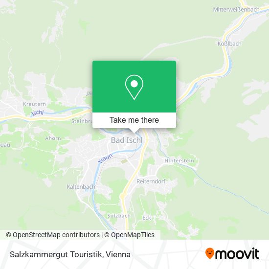 Salzkammergut Touristik map