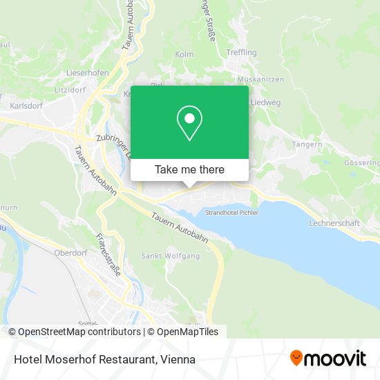 Hotel Moserhof Restaurant map