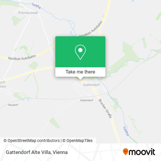 Gattendorf Alte Villa map