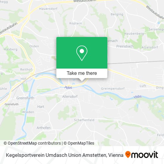 Kegelsportverein Umdasch Union Amstetten map