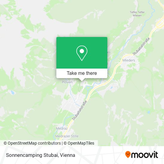 Sonnencamping Stubai map