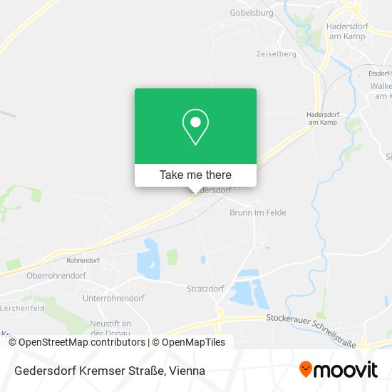 Gedersdorf Kremser Straße map