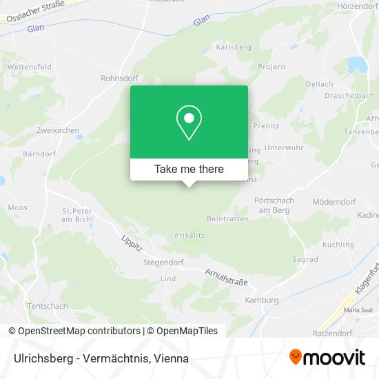 Ulrichsberg - Vermächtnis map