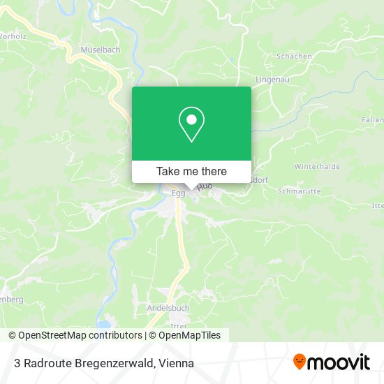 3 Radroute Bregenzerwald map