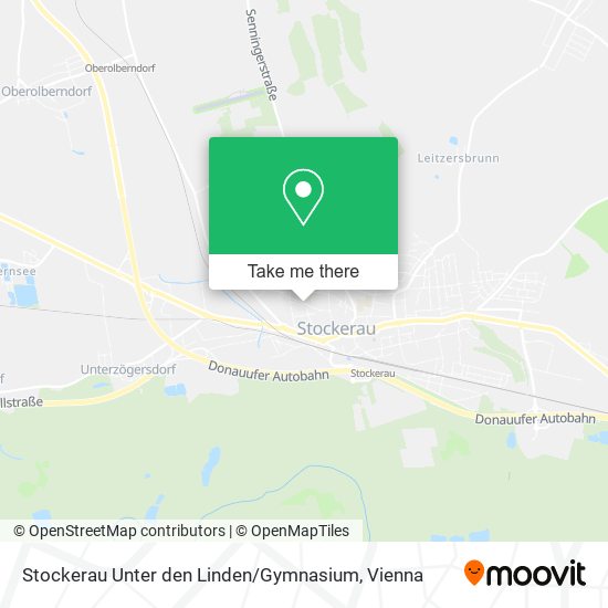 Stockerau Unter den Linden / Gymnasium map